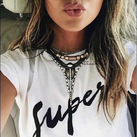 ✨HP!! ✨💋Sexy and cute “Super” Graphic Tee💋 - Picture 4 of 8